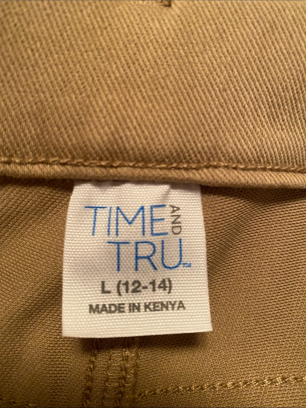 Time and Tru High-Rise Skinny Jeggings Bundle of 2 in Khaki…size L (12-14) - Picture 3 of 6
